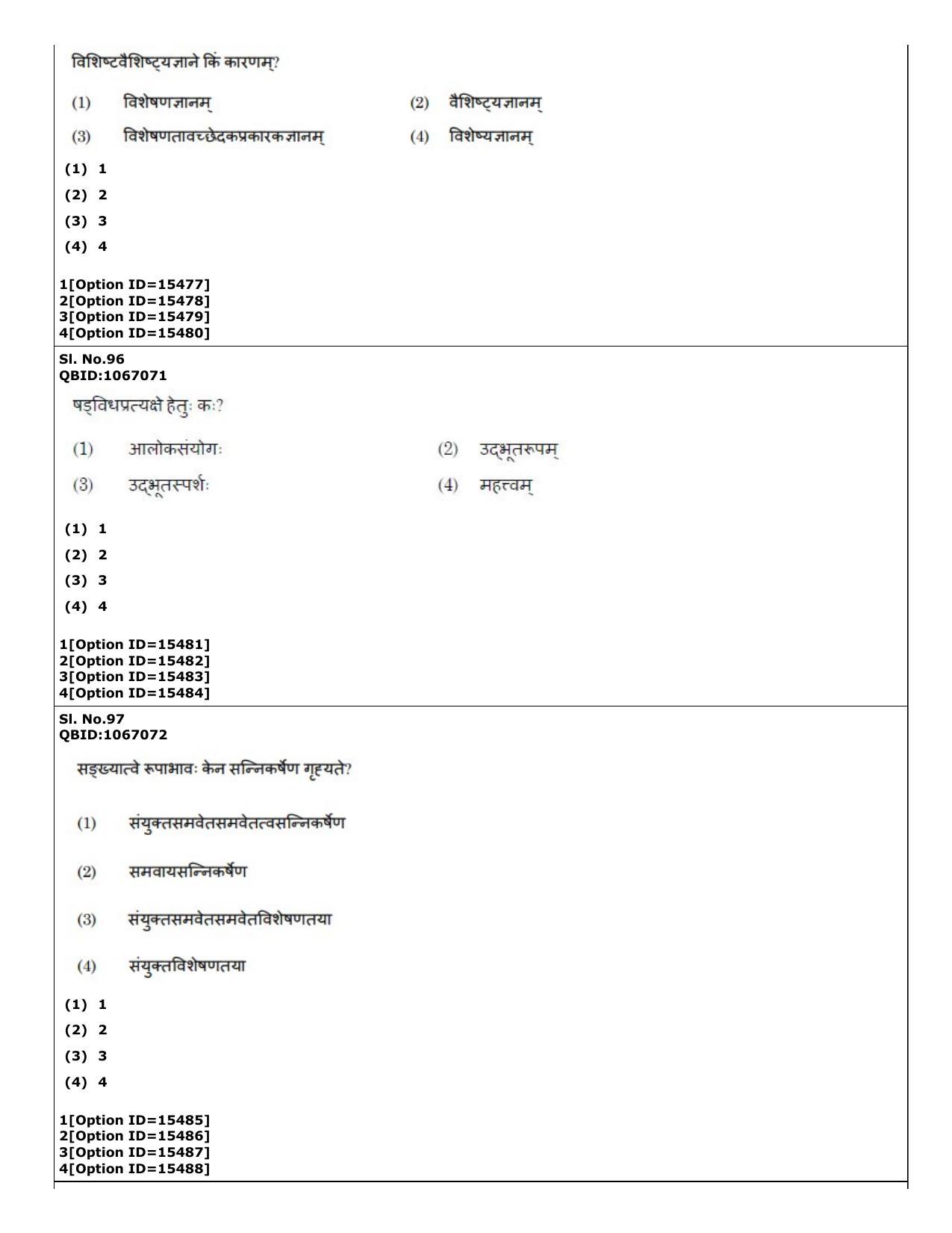 CUET (PG) 2022: PGQP-64 Nyaya Vaisheshika Prachin Nyaya (06-09-2022) Question Paper - Page 49