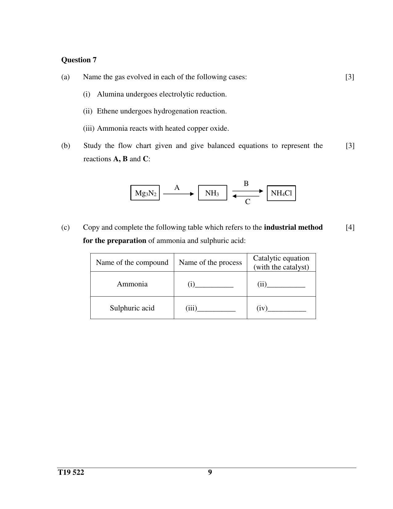 Isc Class 12 2019 Science Paper Ii Question Paper Indcareer Docs