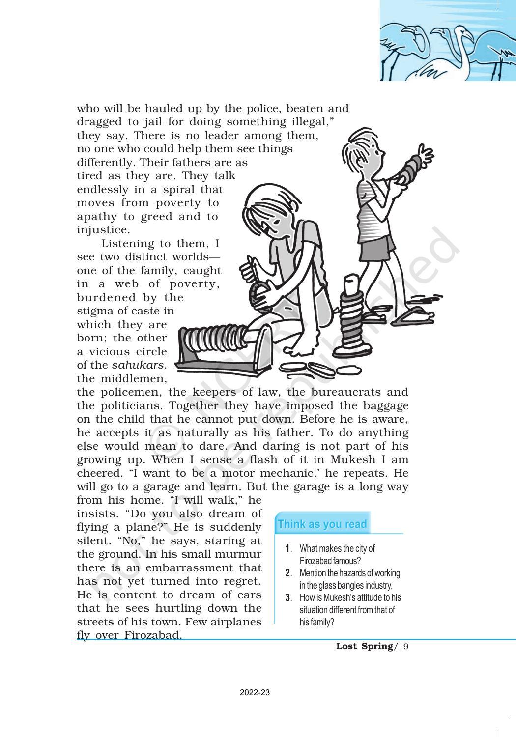 NCERT Book for Class 12 English Chapter 2 Lost Spring - Page 7