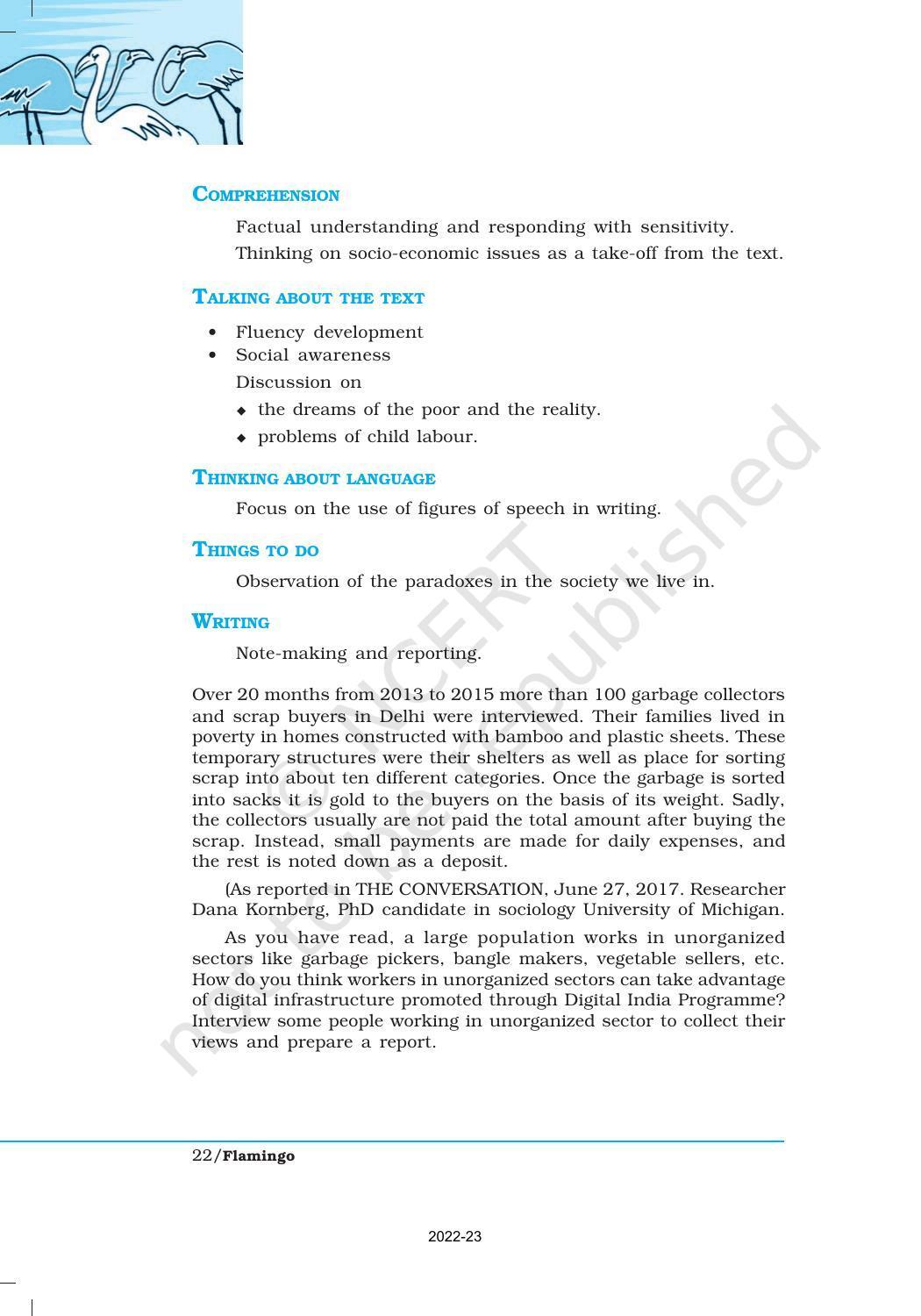NCERT Book for Class 12 English Chapter 2 Lost Spring - Page 10