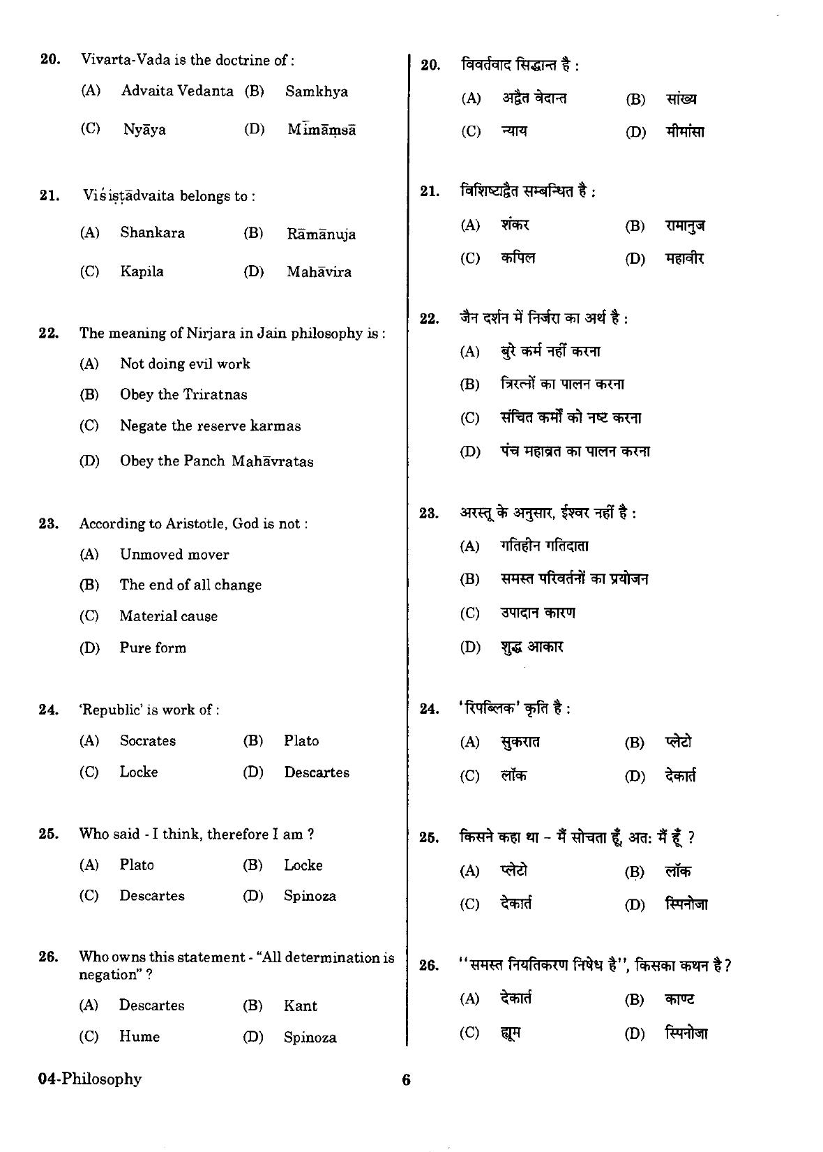 URATPG Philosophy Sample Question Paper 2018 - Page 5