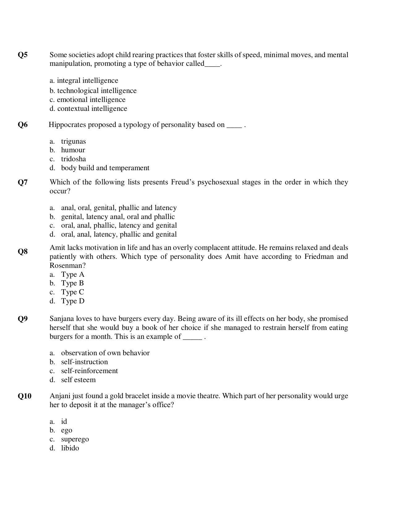 Cbse Class 12 Psychology Sample Paper 2021 22 Indcareer Docs 7792