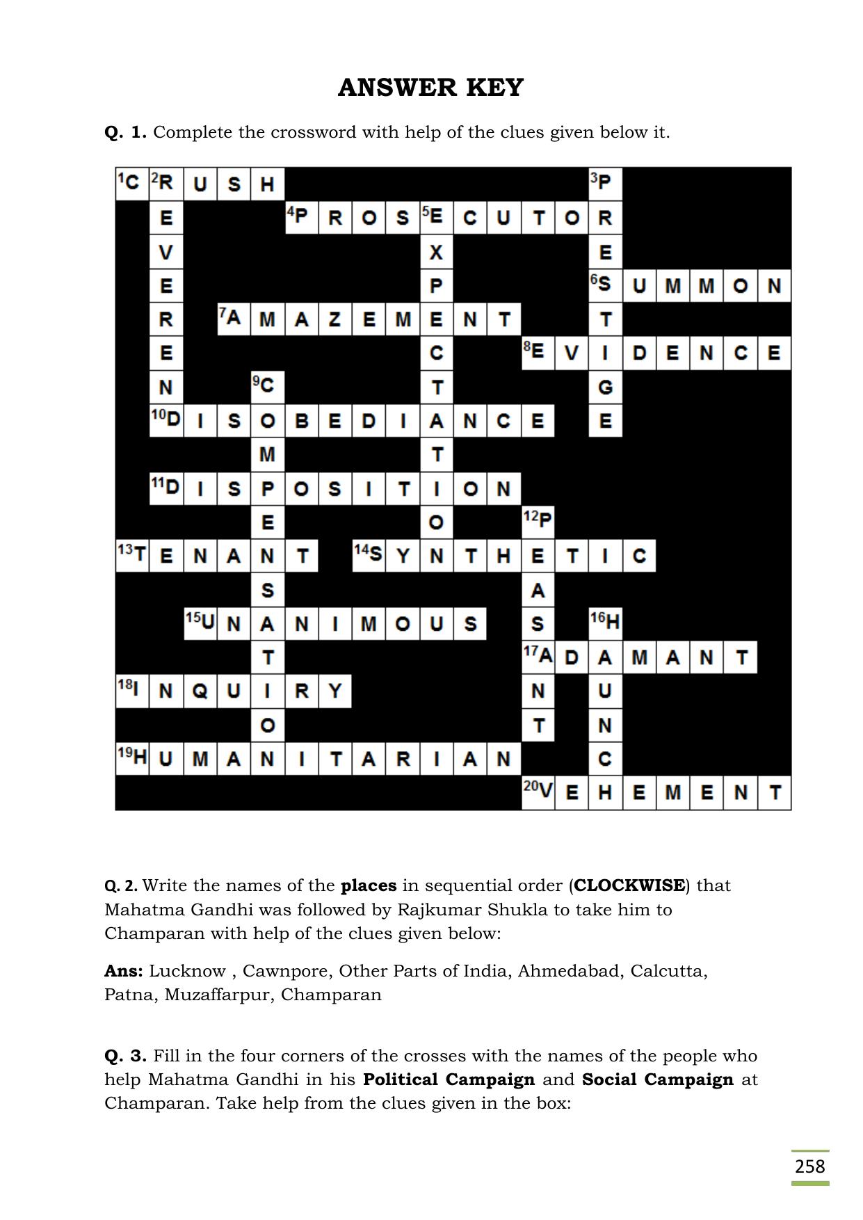 CBSE Worksheets for Class 11 English Indigo questions answers - Page 6