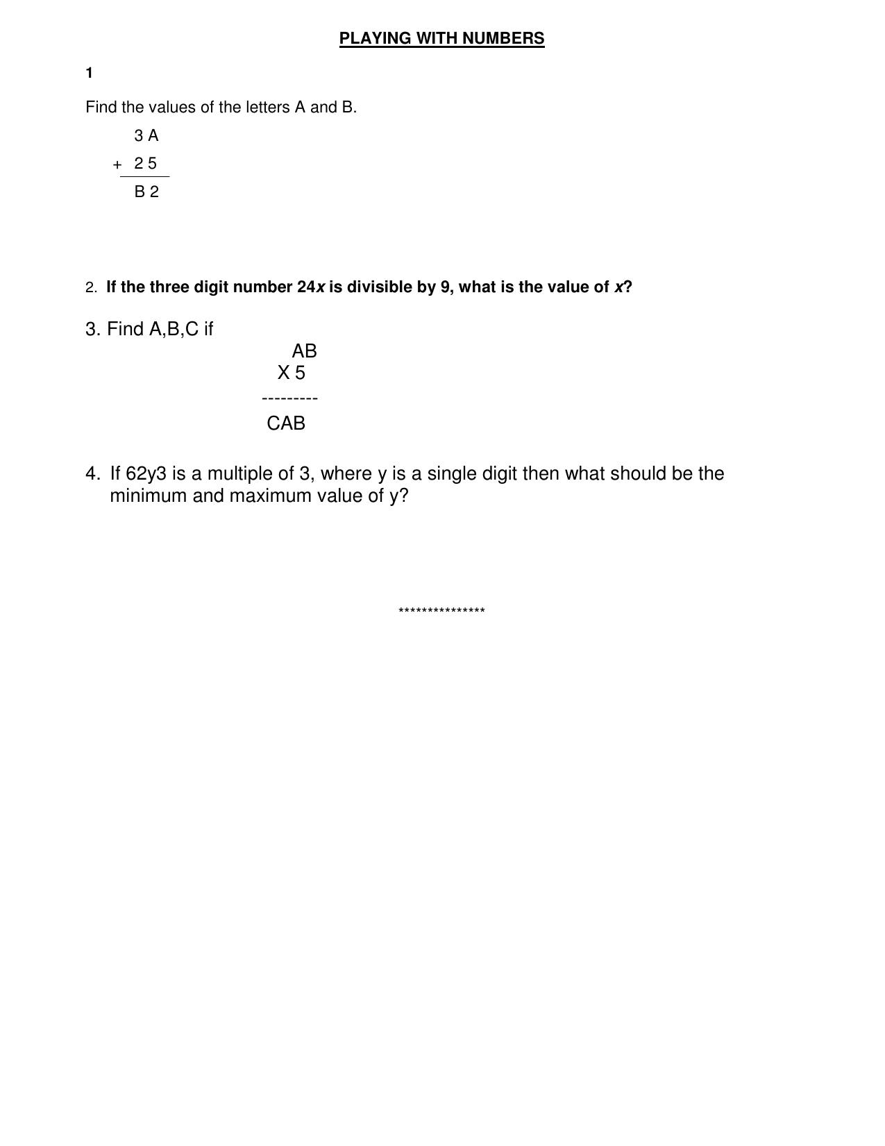 CBSE Worksheets for Class 8 Mathematics Assignment 16 - Page 10