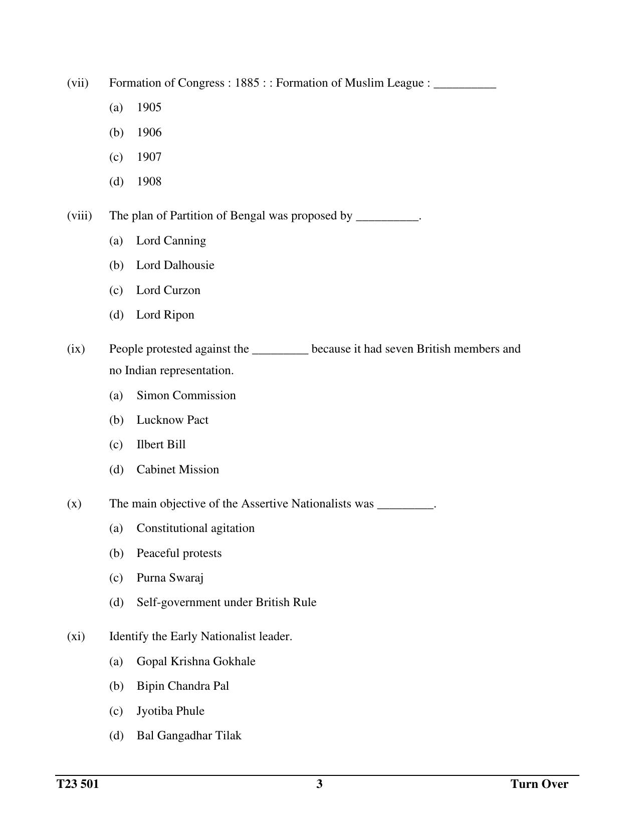 ICSE Class 10 HISTORY & CIVICS 2023 Question Paper - Page 3