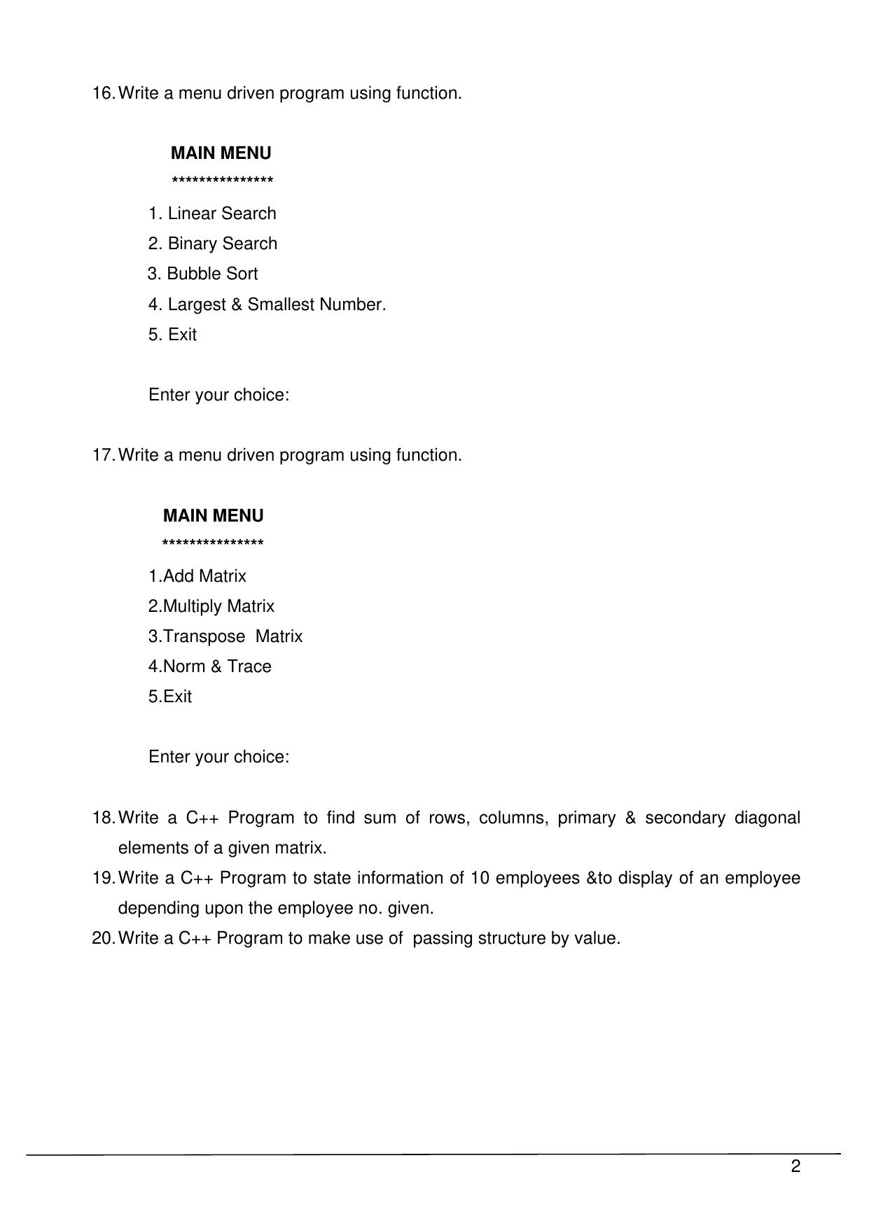 CBSE Worksheets for Class 11 Information Practices Question bank of all Chapters Assignment - Page 2