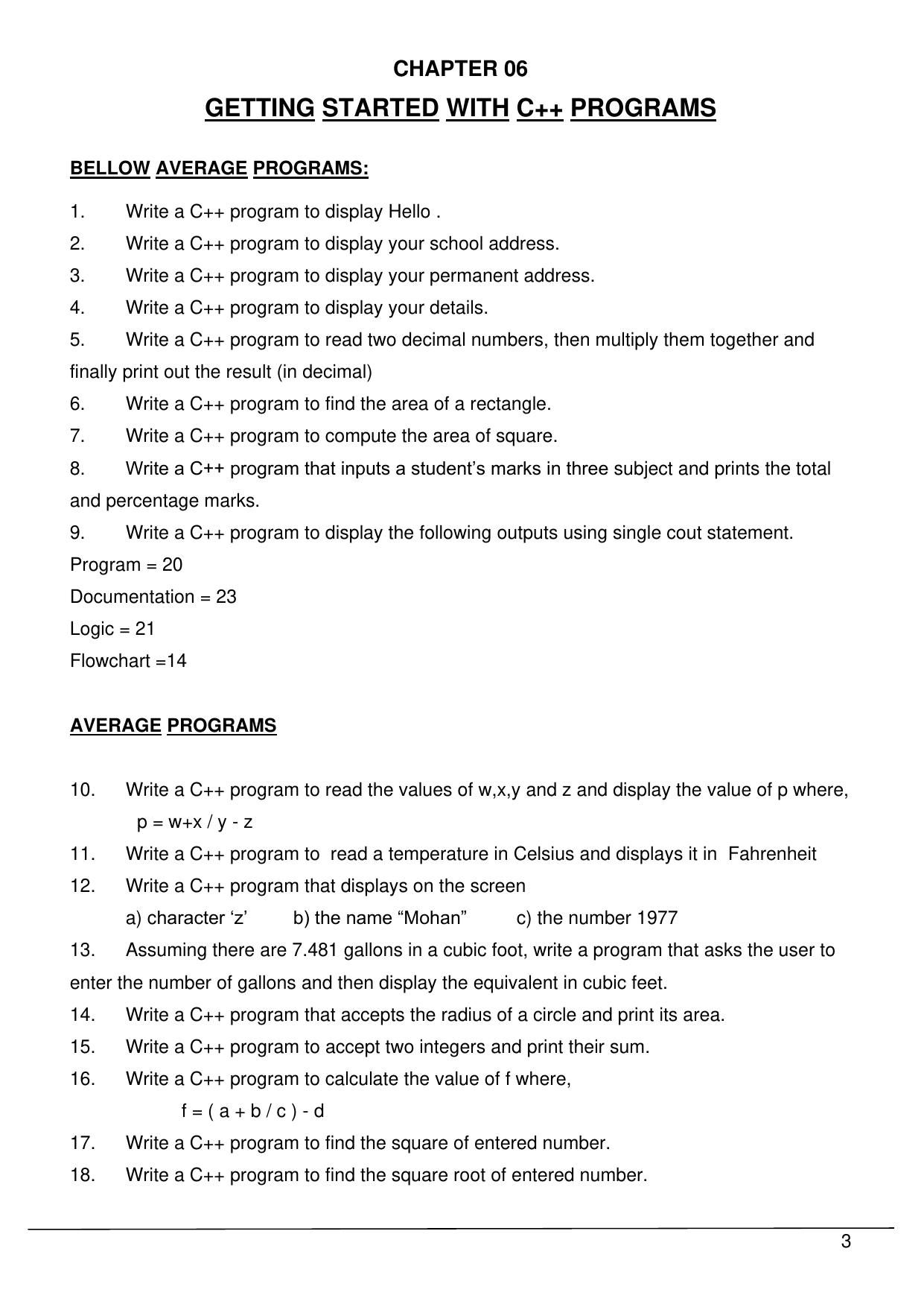 CBSE Worksheets for Class 11 Information Practices Question bank of all Chapters Assignment - Page 3