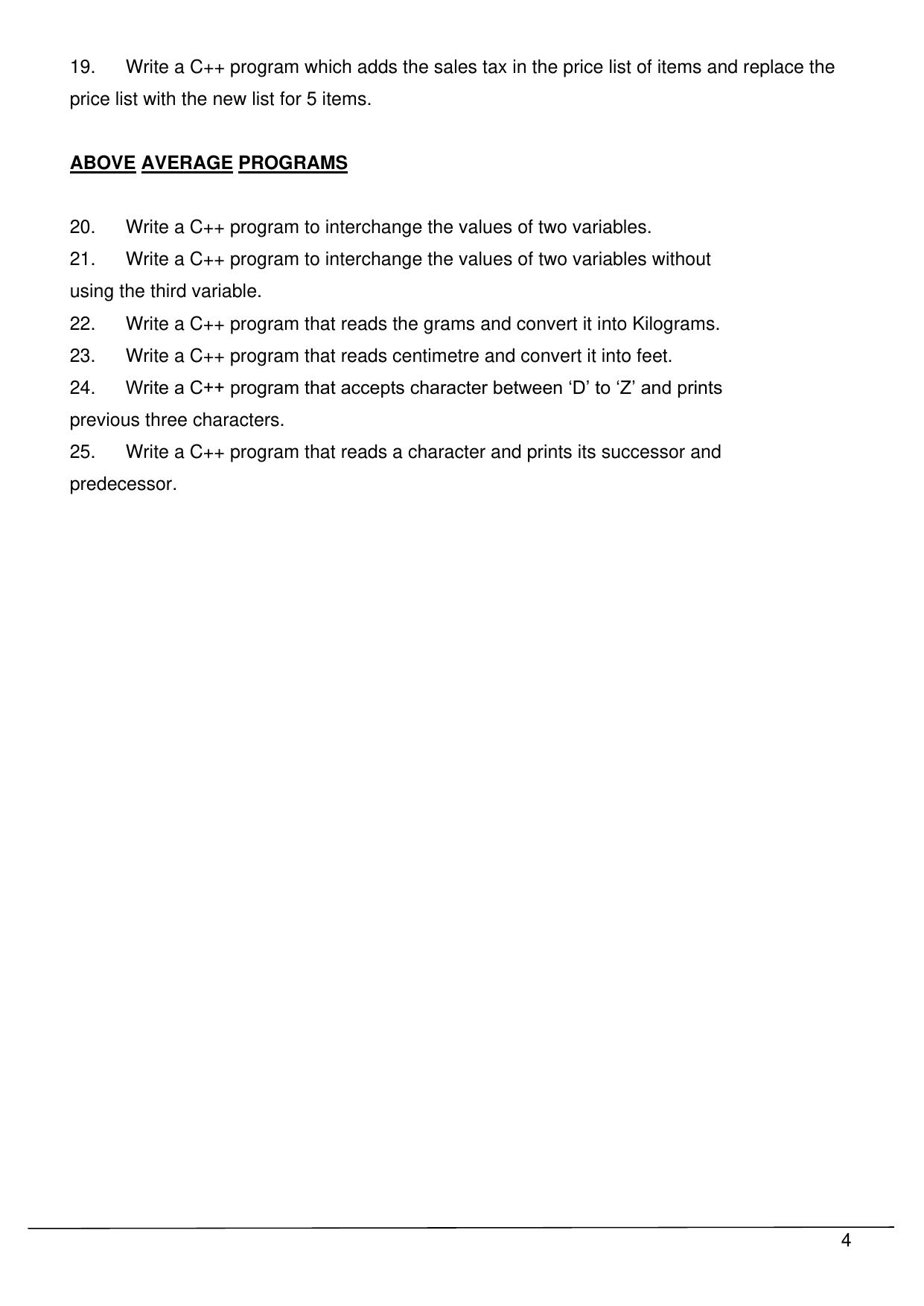 CBSE Worksheets for Class 11 Information Practices Question bank of all Chapters Assignment - Page 4