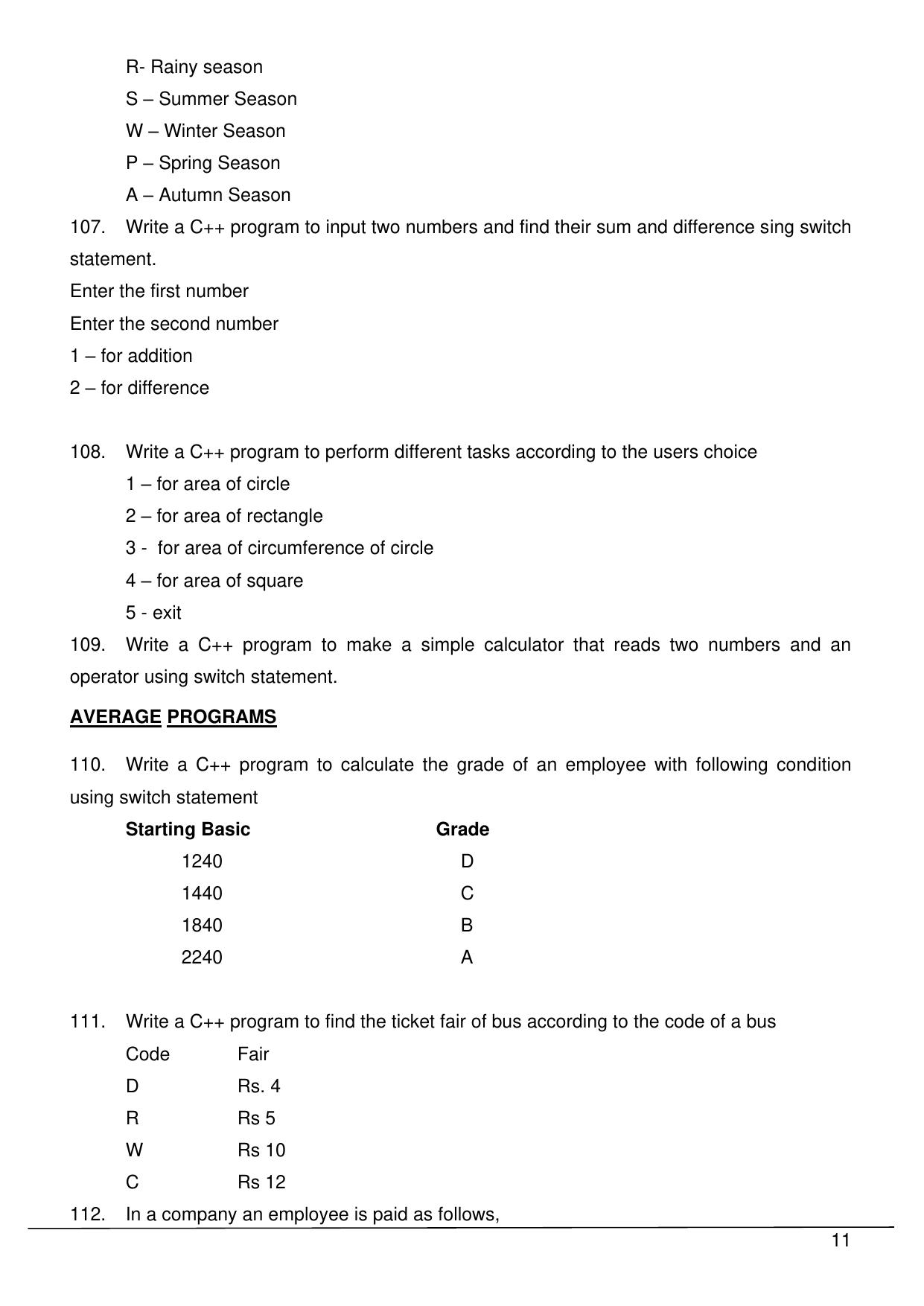 CBSE Worksheets for Class 11 Information Practices Question bank of all Chapters Assignment - Page 11