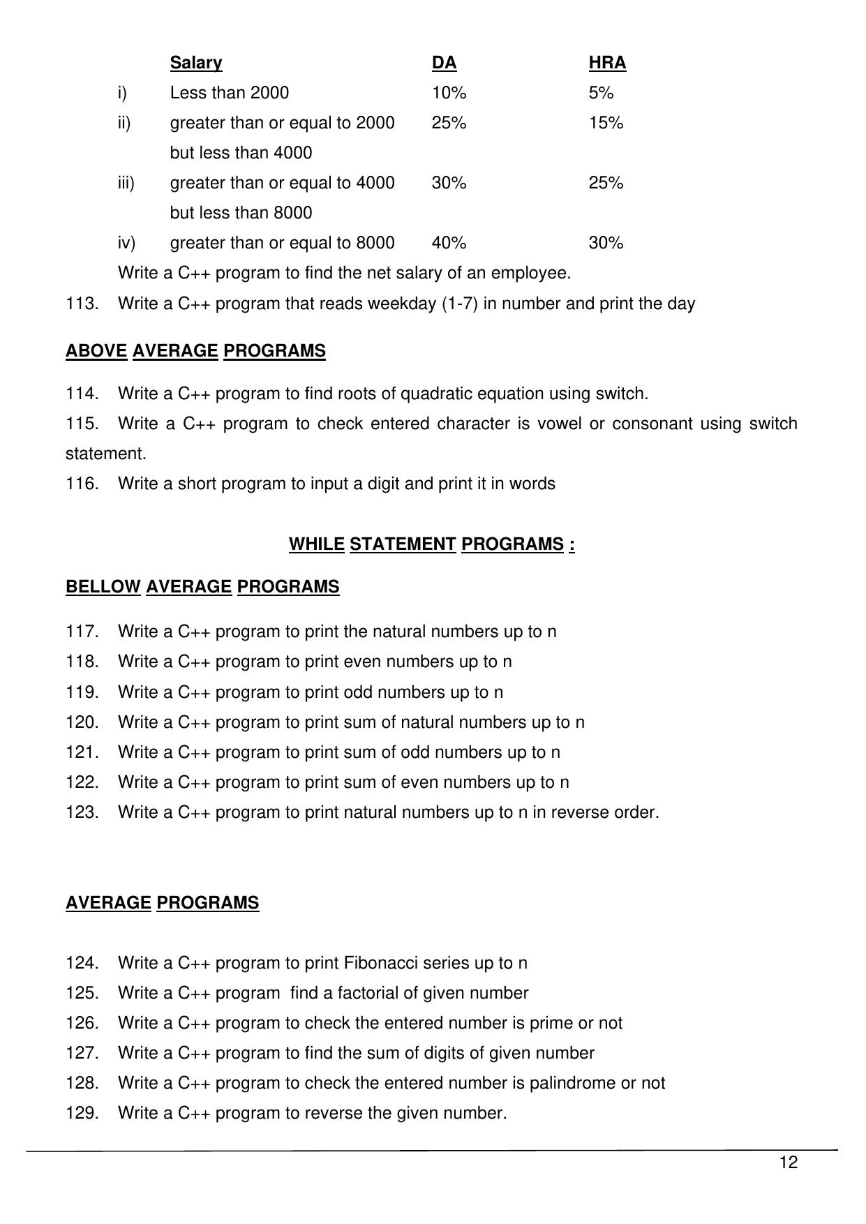 CBSE Worksheets for Class 11 Information Practices Question bank of all Chapters Assignment - Page 12