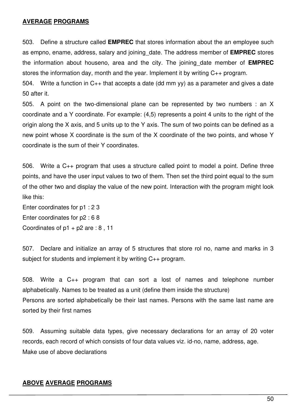 CBSE Worksheets for Class 11 Information Practices Question bank of all Chapters Assignment - Page 50