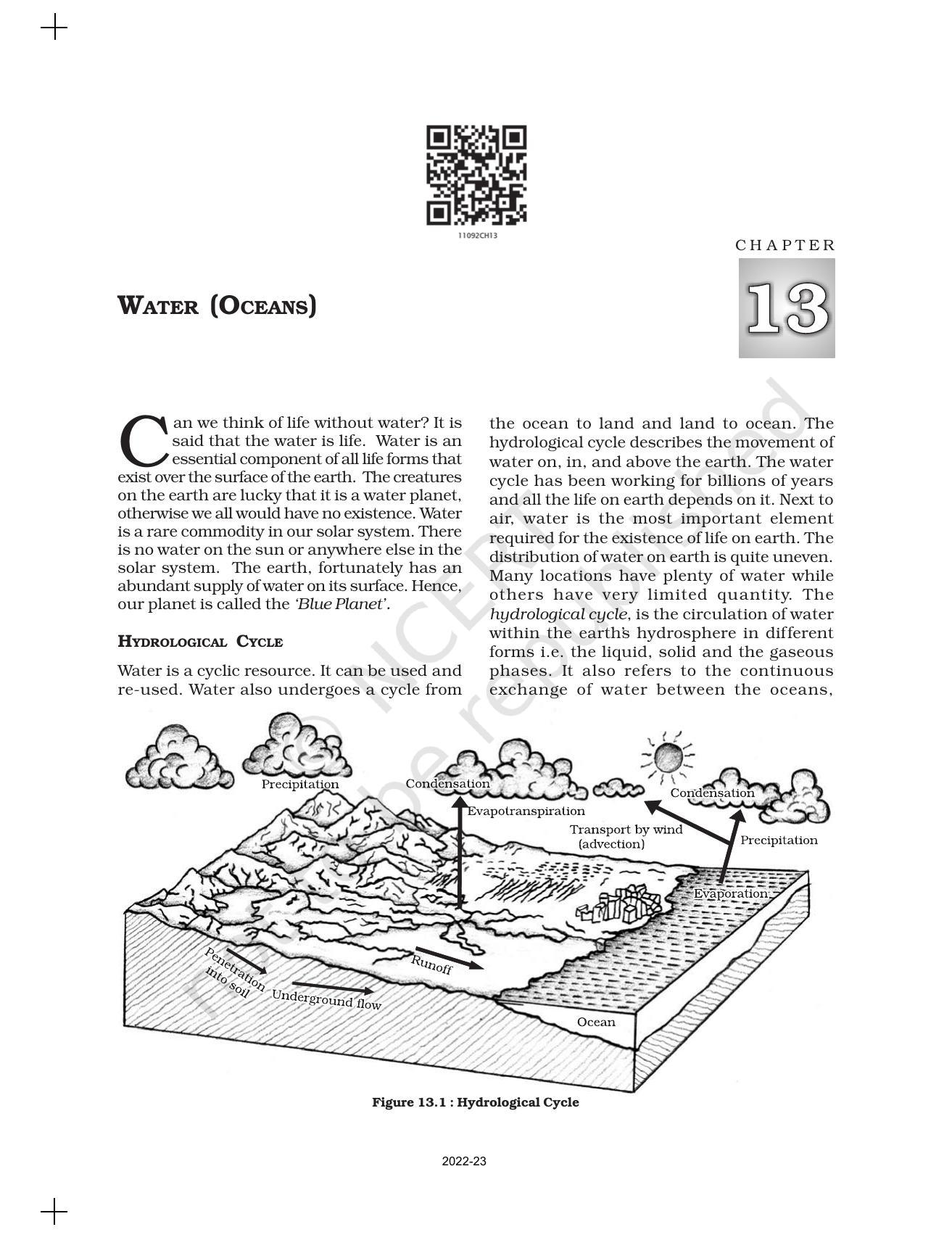 NCERT Book for Class 11 Geography (Part-I) Chapter 13 Water (Oceans) - Page 2