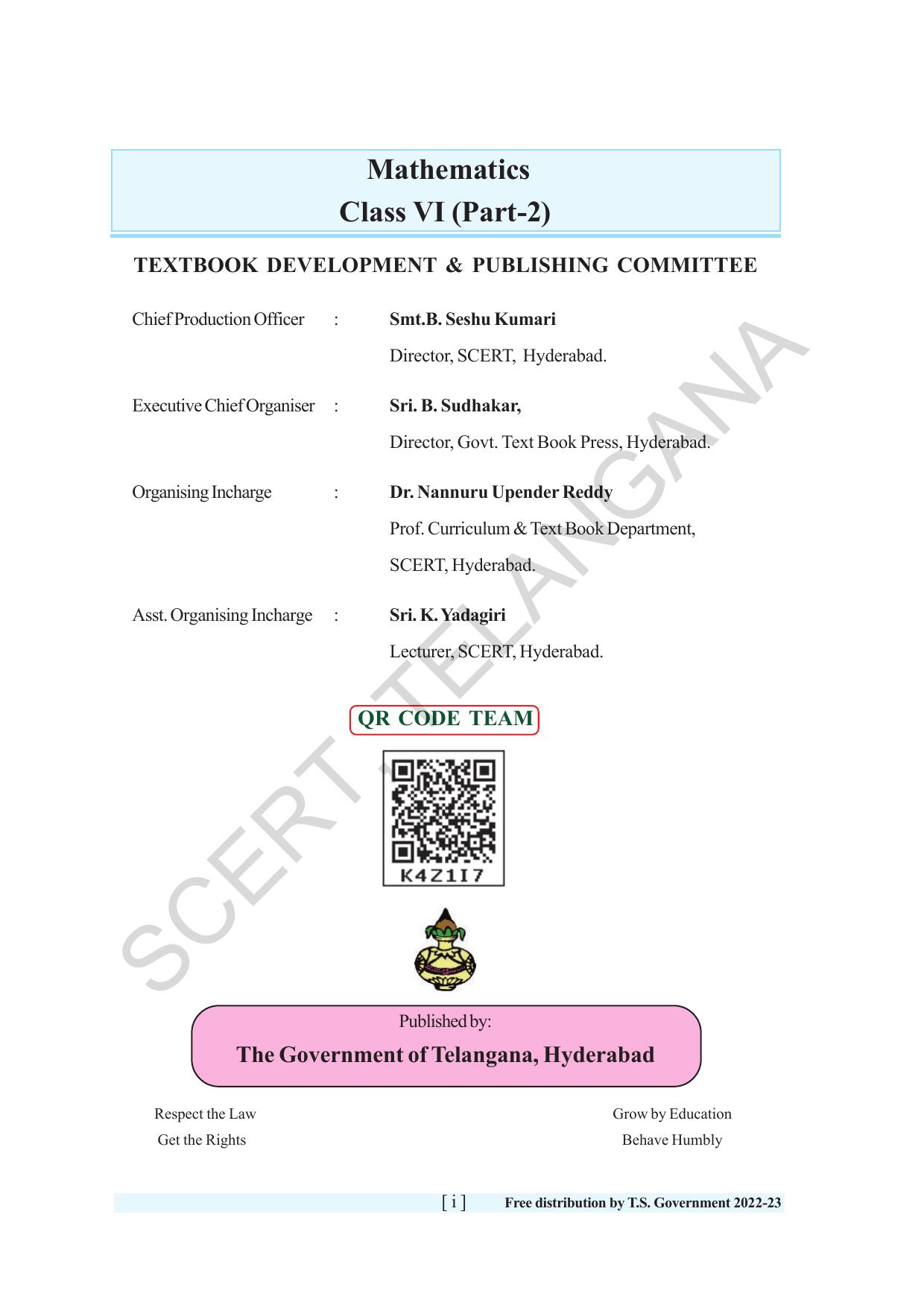 TS SCERT Class 6 Maths Path 2 (Telugu Medium) Text Book - Page 3