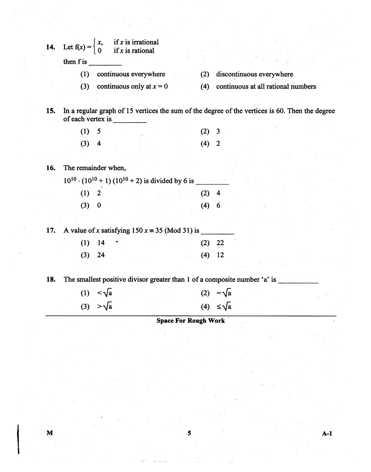 KCET Mathematics 2013 Question Papers - Page 5