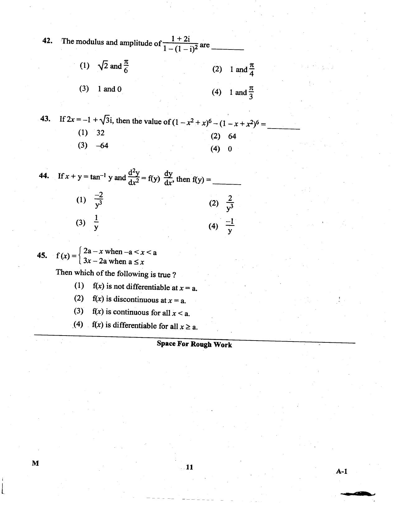 KCET Mathematics 2013 Question Papers - Page 11