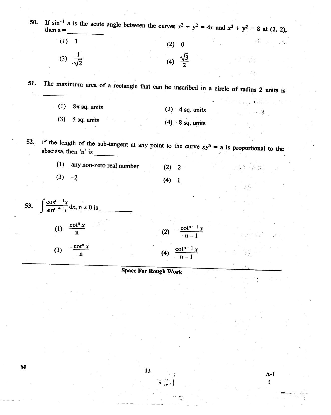 KCET Mathematics 2013 Question Papers - Page 13