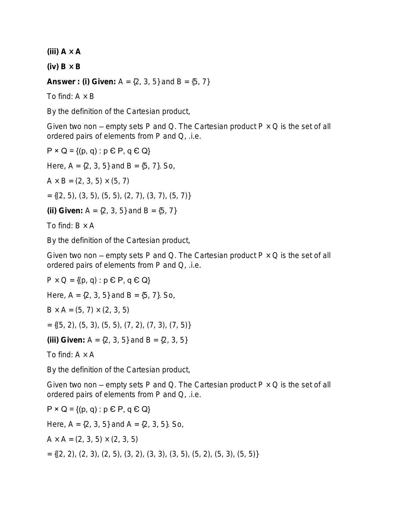 Chapter 2: Relations: RS Aggarwal Class 11 Solutions  - Page 5