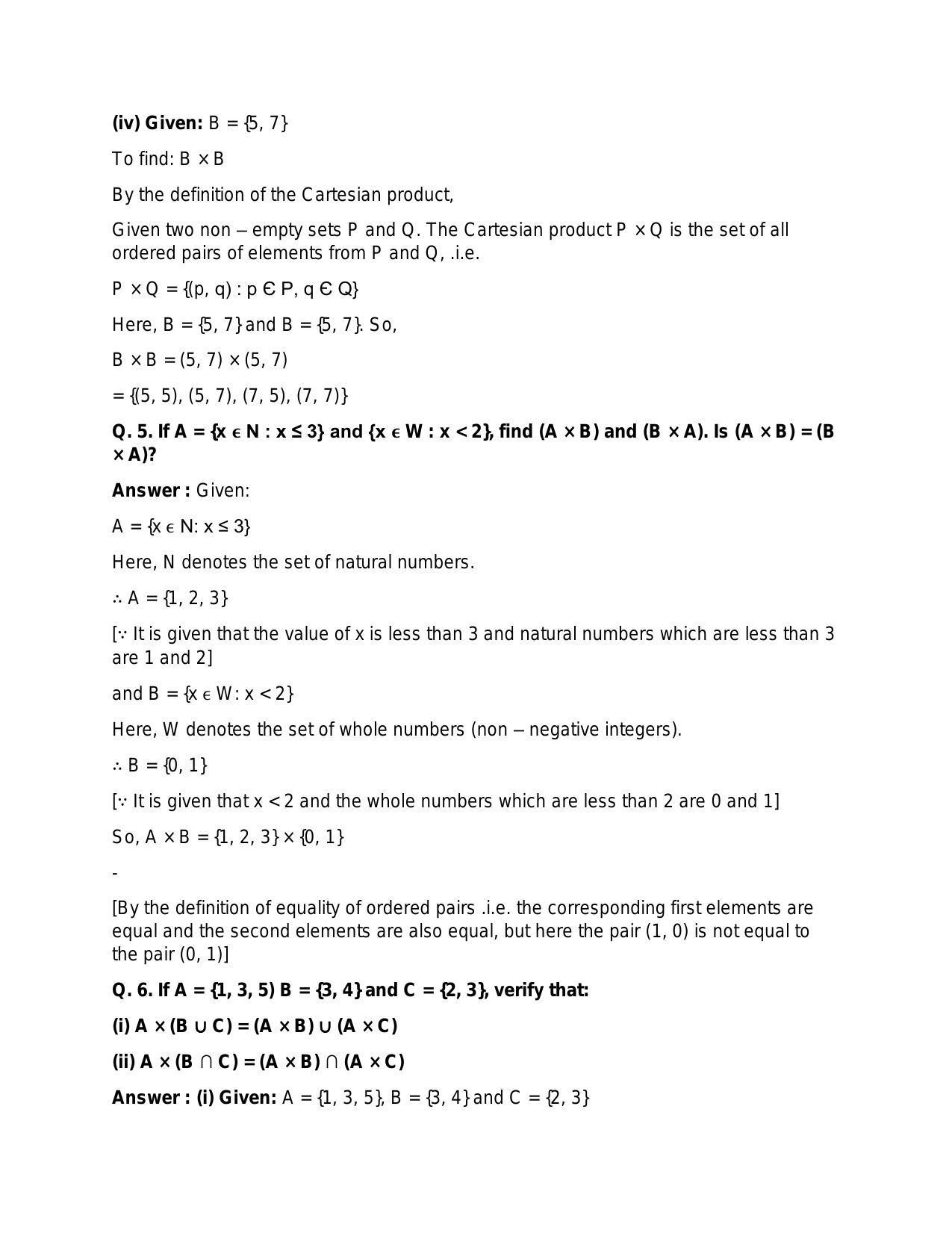 Chapter 2: Relations: RS Aggarwal Class 11 Solutions  - Page 6
