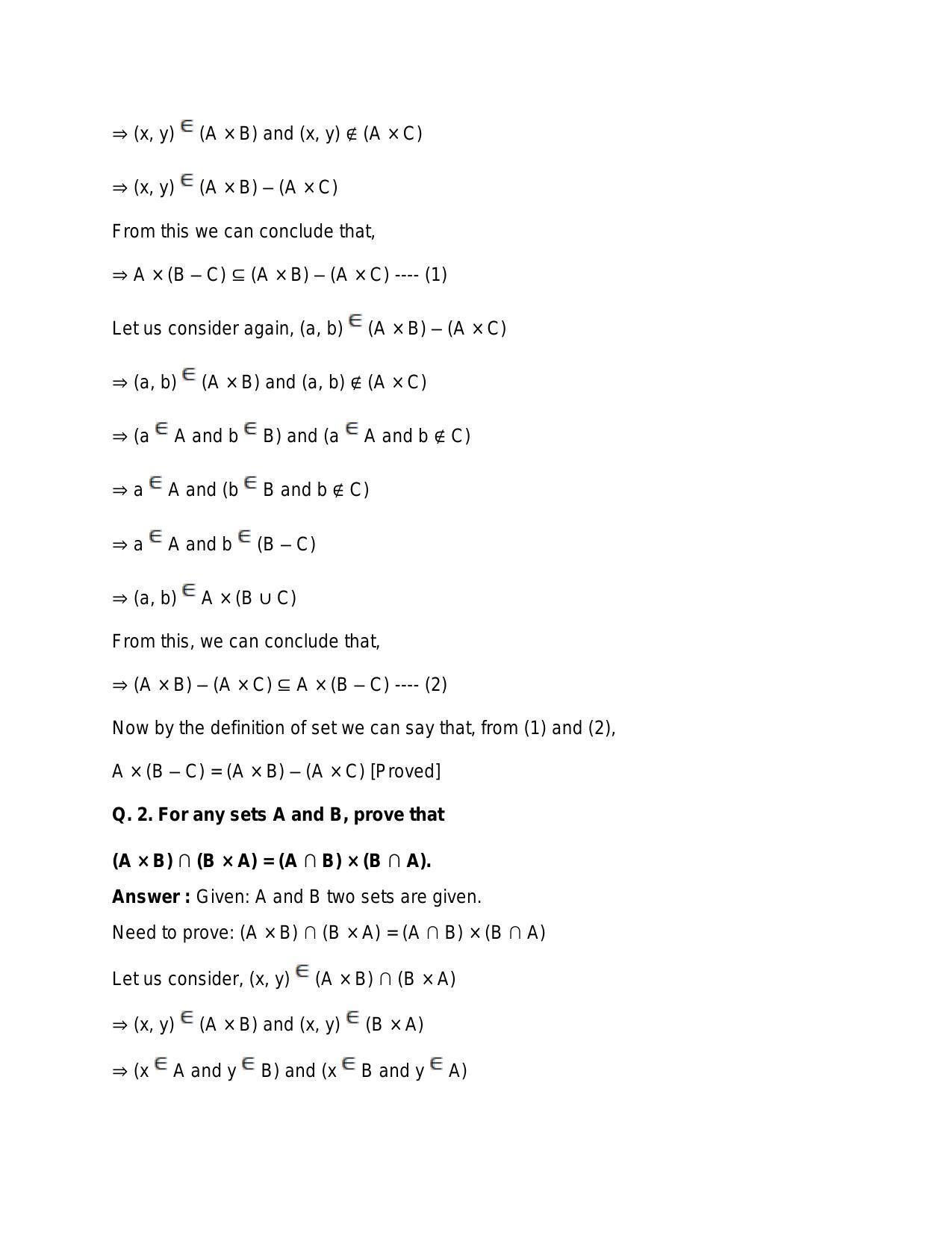 Chapter 2: Relations: RS Aggarwal Class 11 Solutions  - Page 18