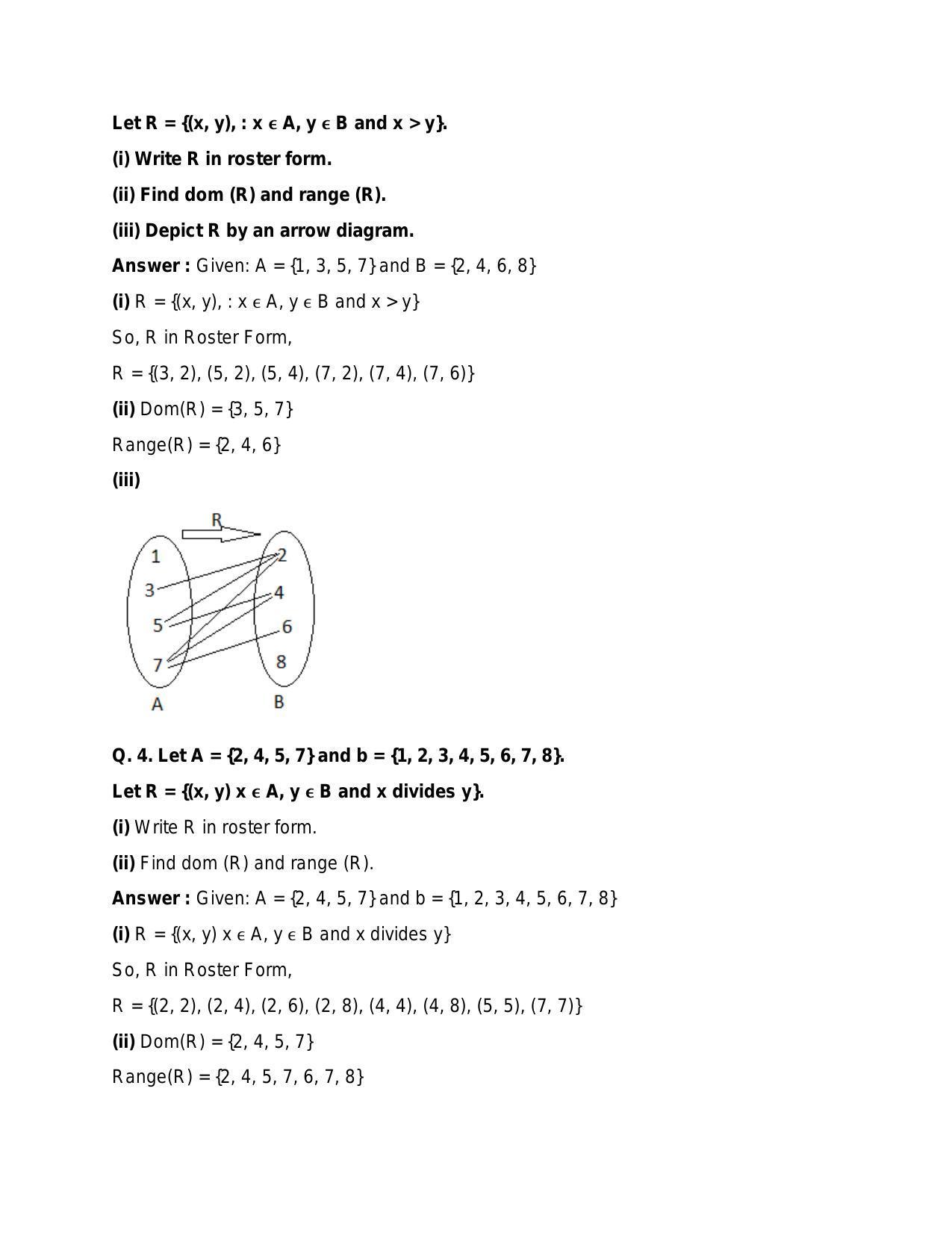 Chapter 2: Relations: RS Aggarwal Class 11 Solutions  - Page 26