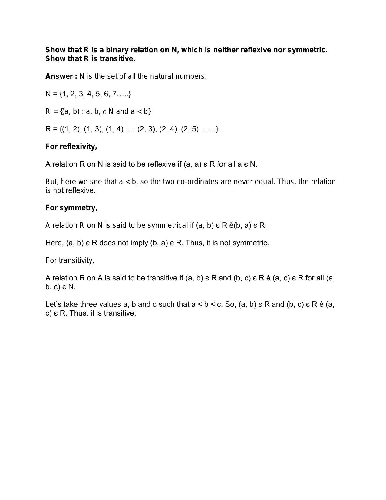 Chapter 2: Relations: RS Aggarwal Class 11 Solutions  - Page 44