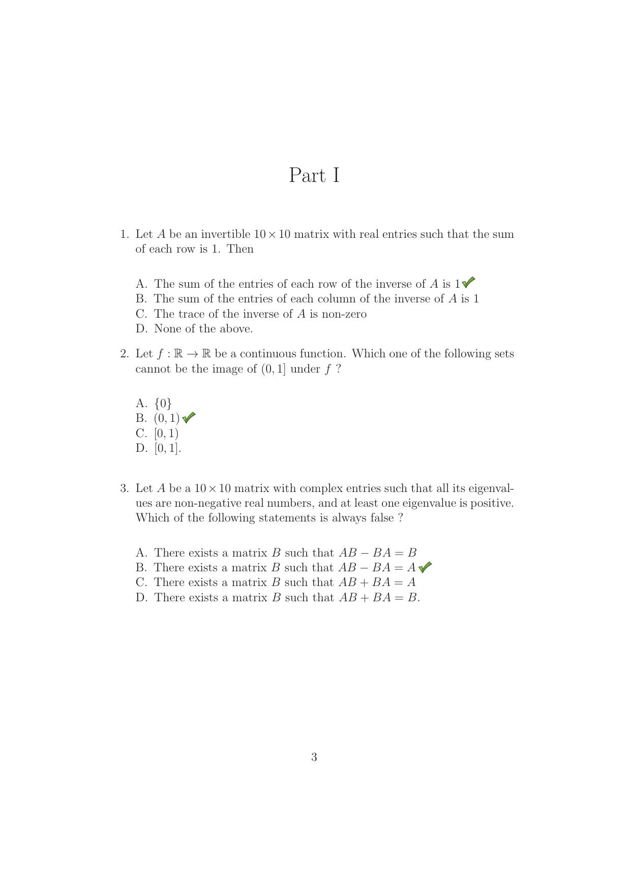 TIFR GS 2015 Chemistry Y Question Paper - IndCareer Docs