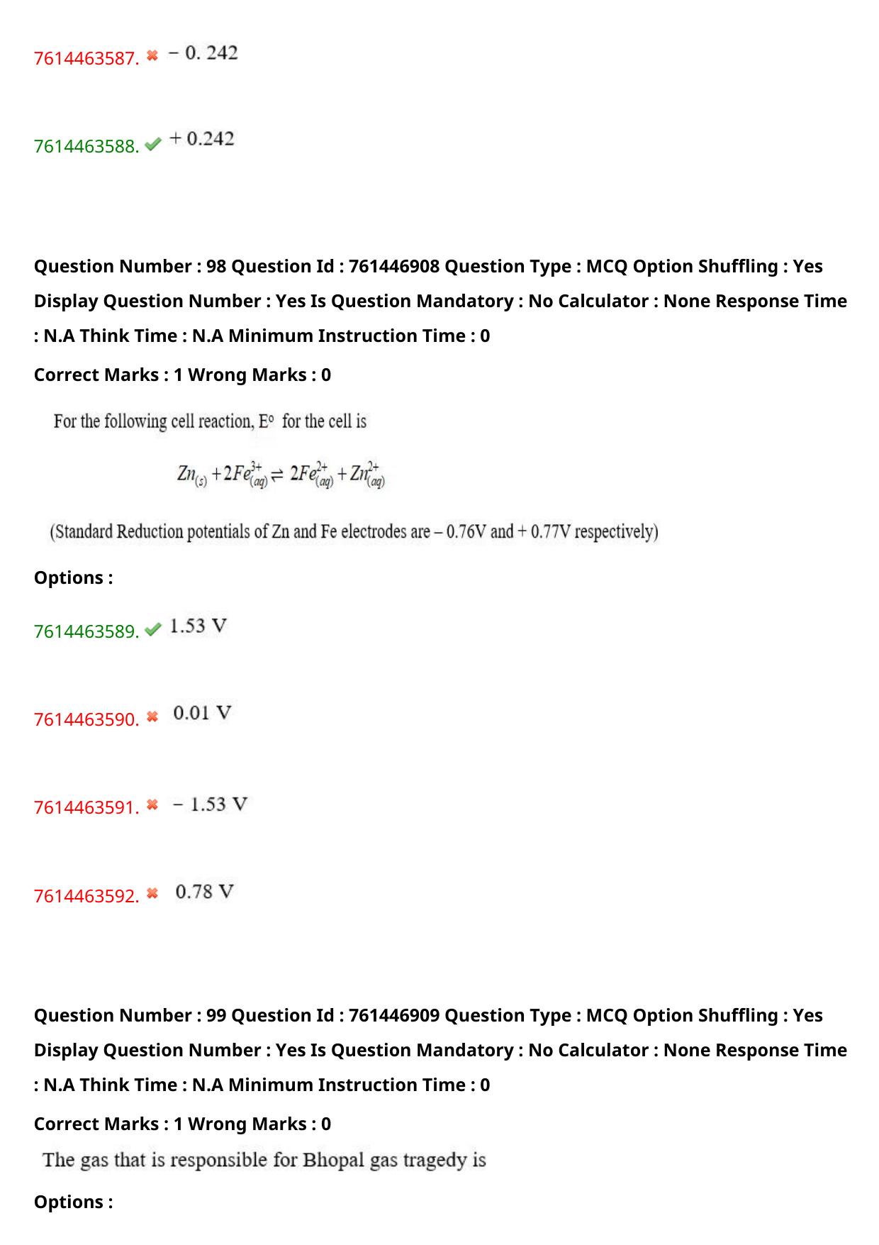 TS ECET 2024: CHE – CHEMICAL ENGINEERING Master Question Paper With Preliminary Key - Page 61