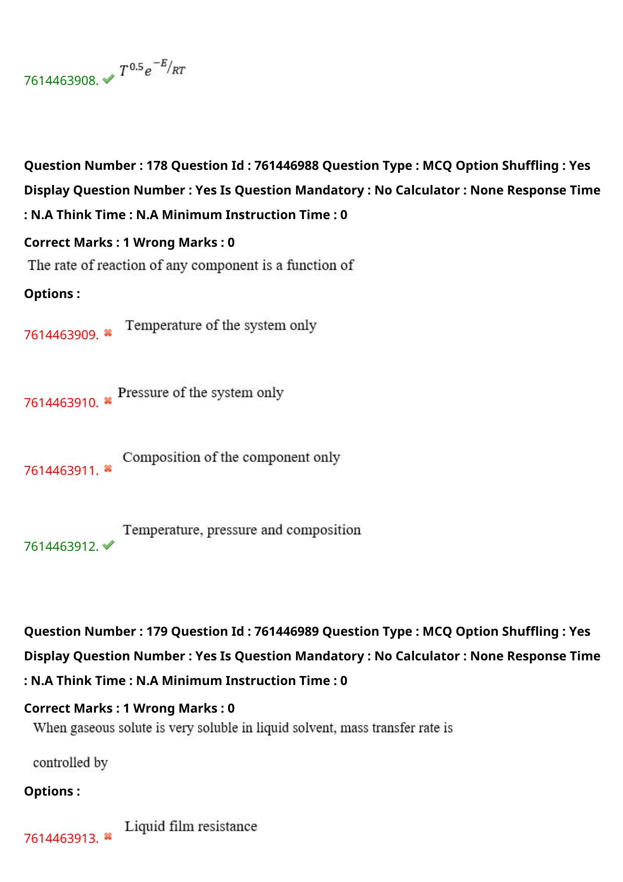 TS ECET 2024: CHE – CHEMICAL ENGINEERING Master Question Paper With Preliminary Key - Page 105