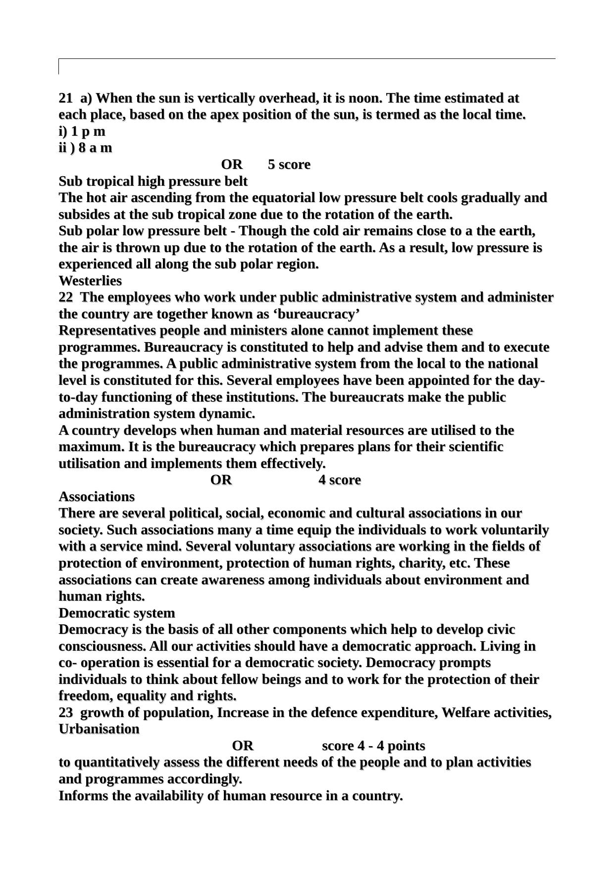Kerala SSLC 2018 Social Science Answer Key (EM) - Page 5