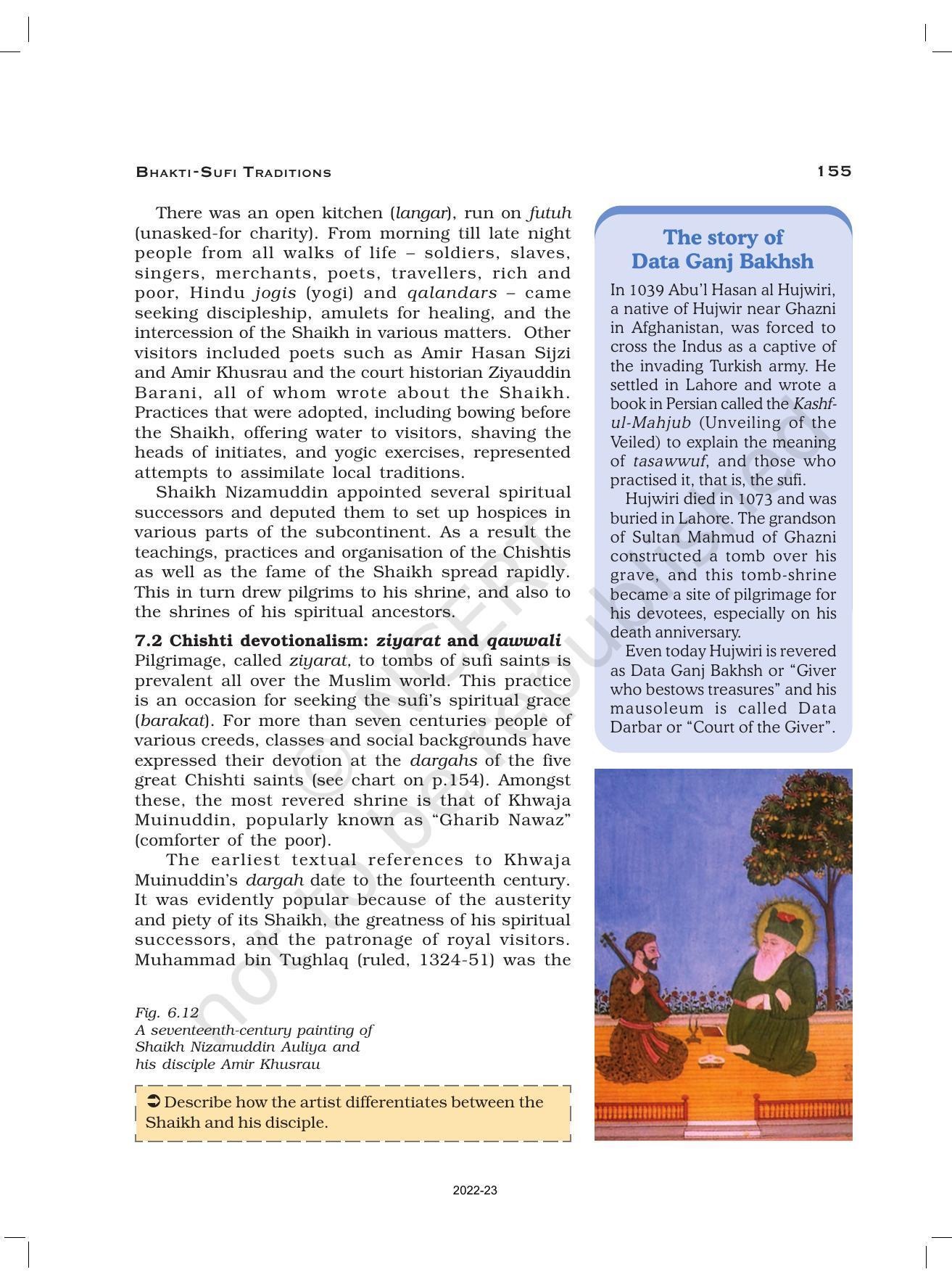 NCERT Book For Class 12 History Chapter 6 Bhakti- Sufi Traditions