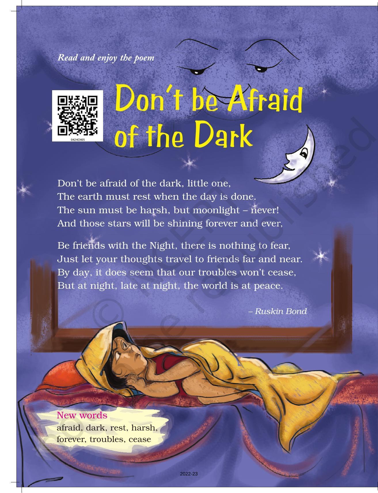 don't be afraid of the dark poem lesson plan