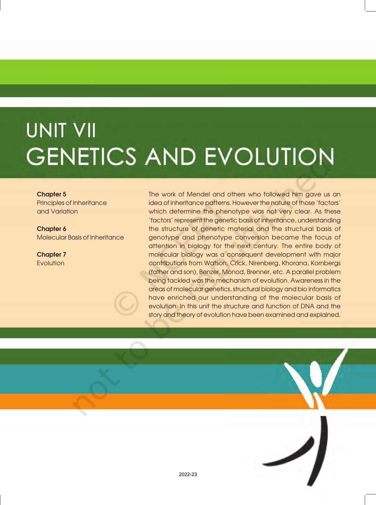 NCERT Book for Class 12 Biology Chapter 5 Principles of Inheritance and Variation - Page 1