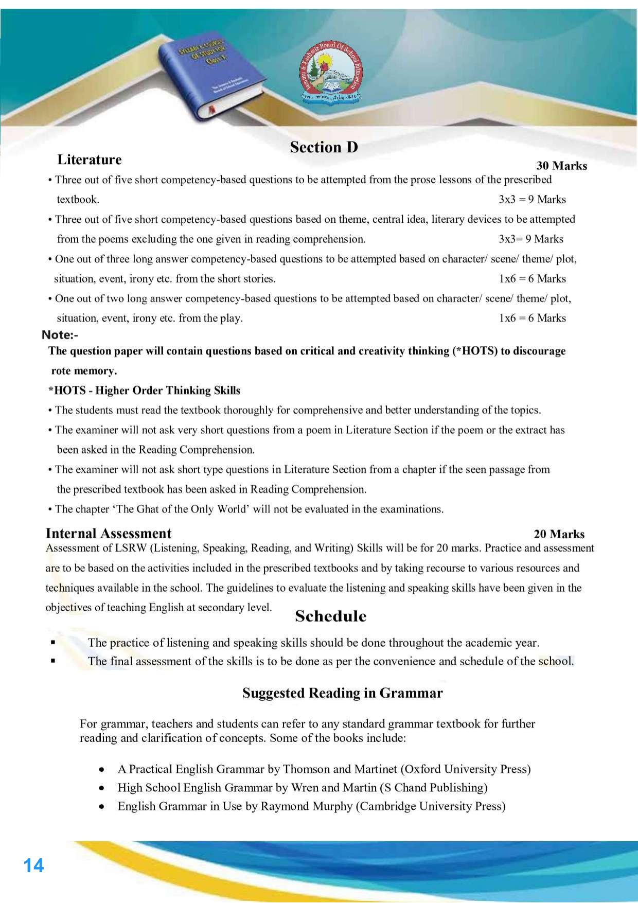 JKBOSE Class 10 Syllabus for JK & Ladakh (2024-25) - Page 15