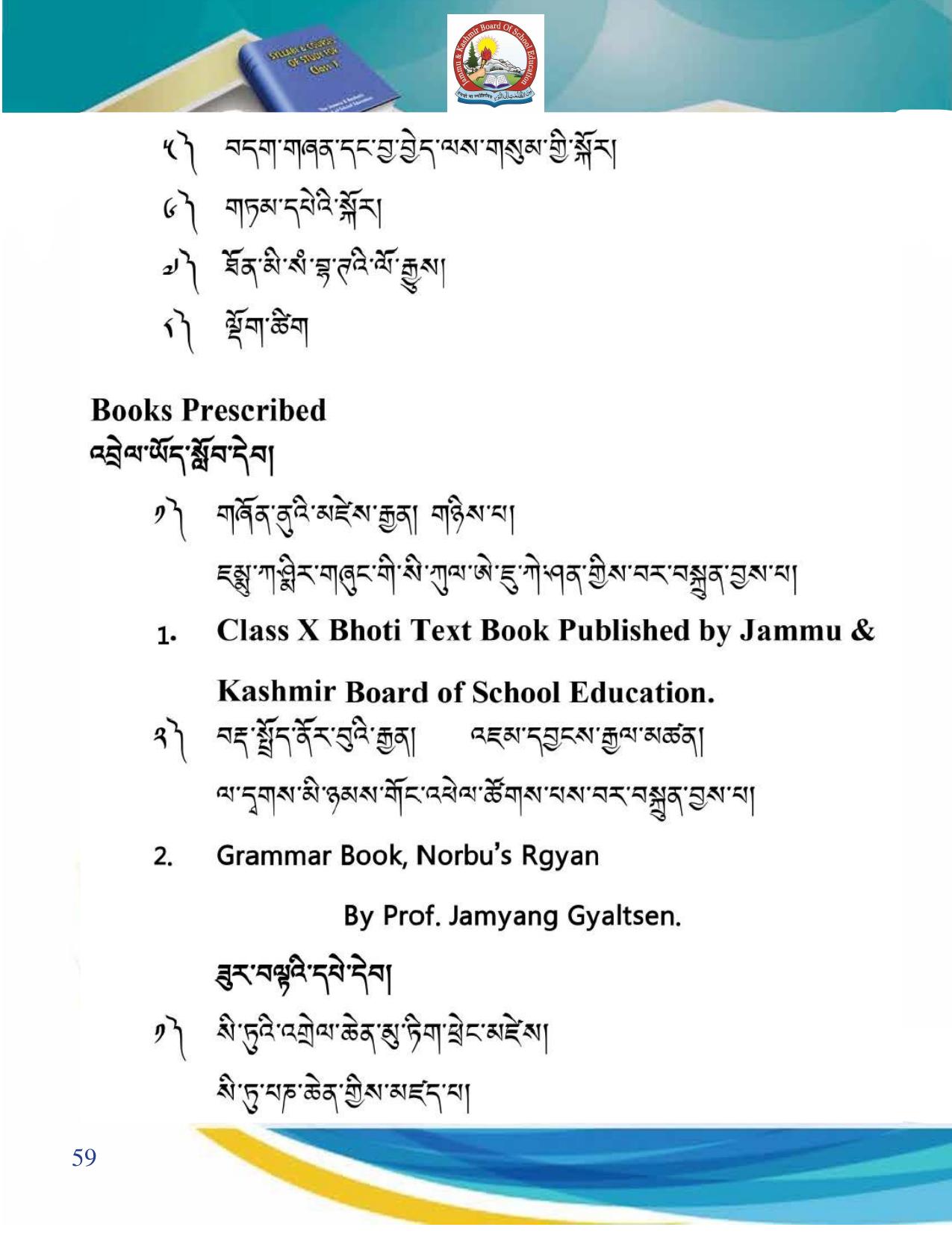 JKBOSE Class 10 Syllabus for JK & Ladakh (2024-25) - Page 60