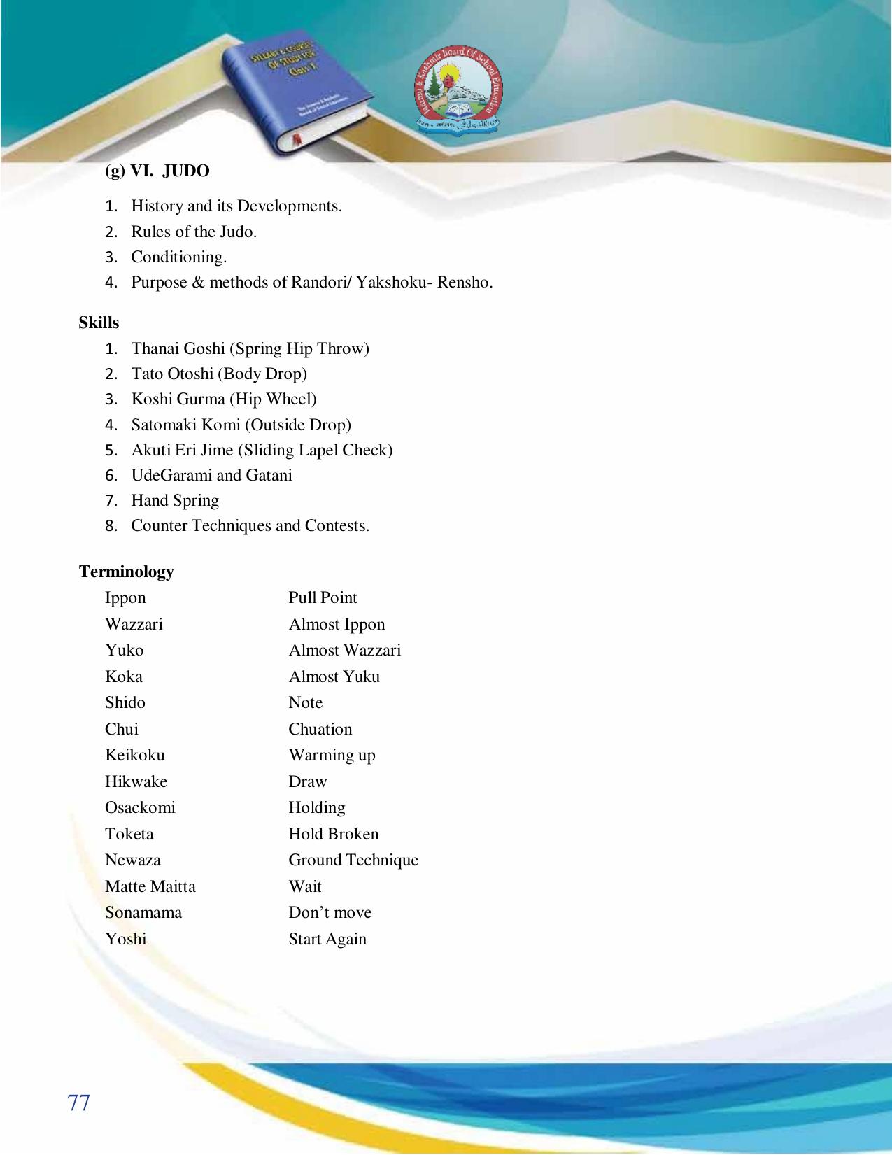 JKBOSE Class 10 Syllabus for JK & Ladakh (2024-25) - Page 78