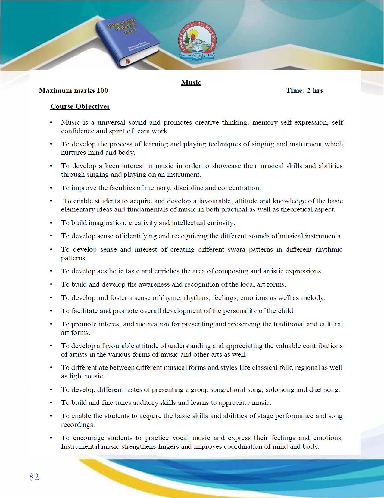 JKBOSE Class 10 Syllabus for JK & Ladakh (2024-25) - Page 83