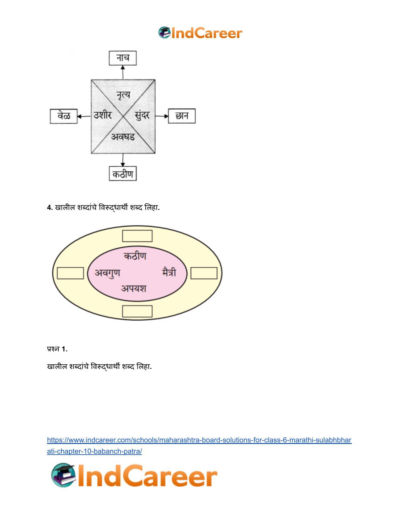 Maharashtra Board Solutions for Class 6- Marathi Sulabhbharati: Chapter 10- बाबांचं पत्र - Page 5