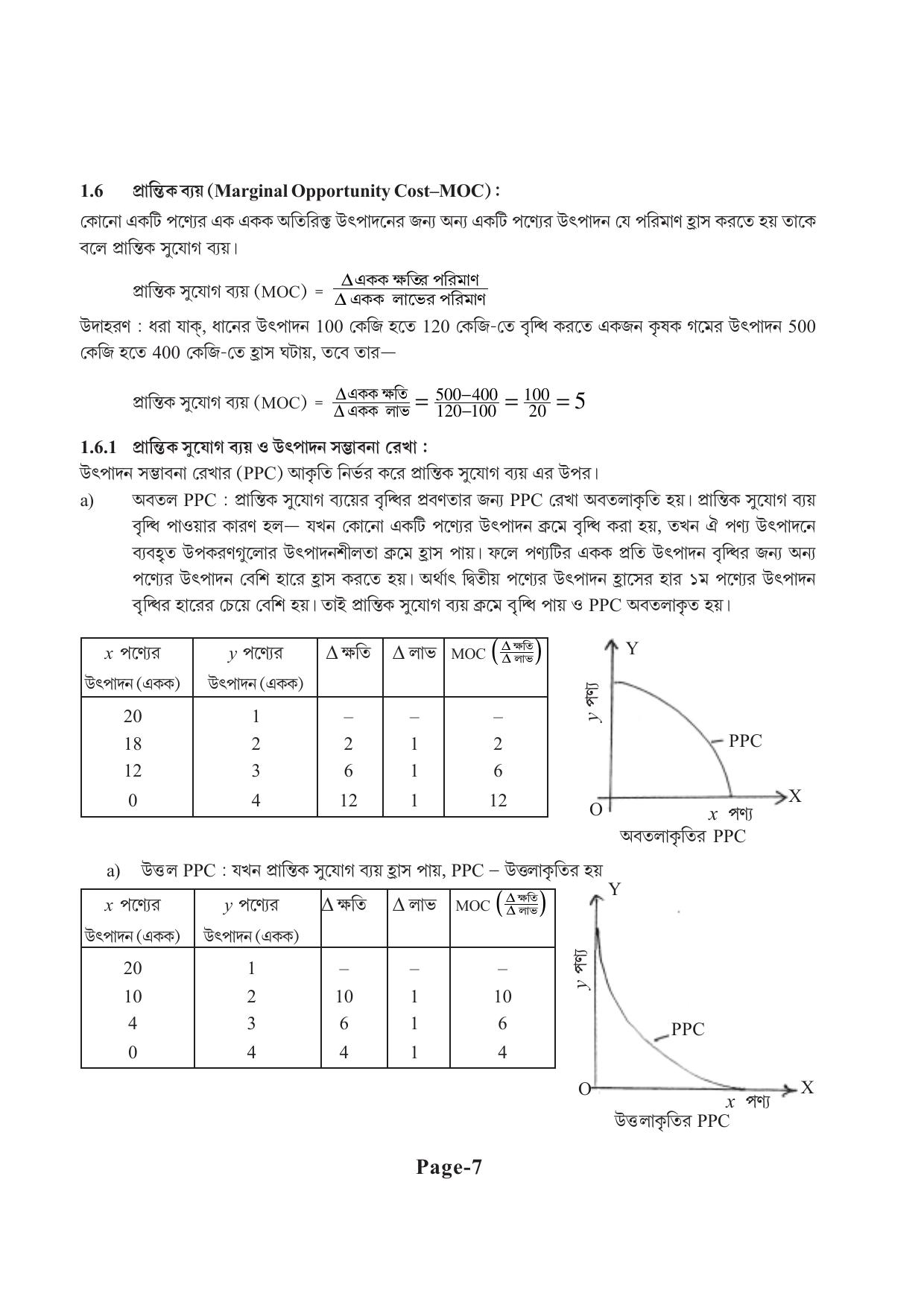 Tripura Board Class 11 Economics Bengali Version Workbooks - Page 11