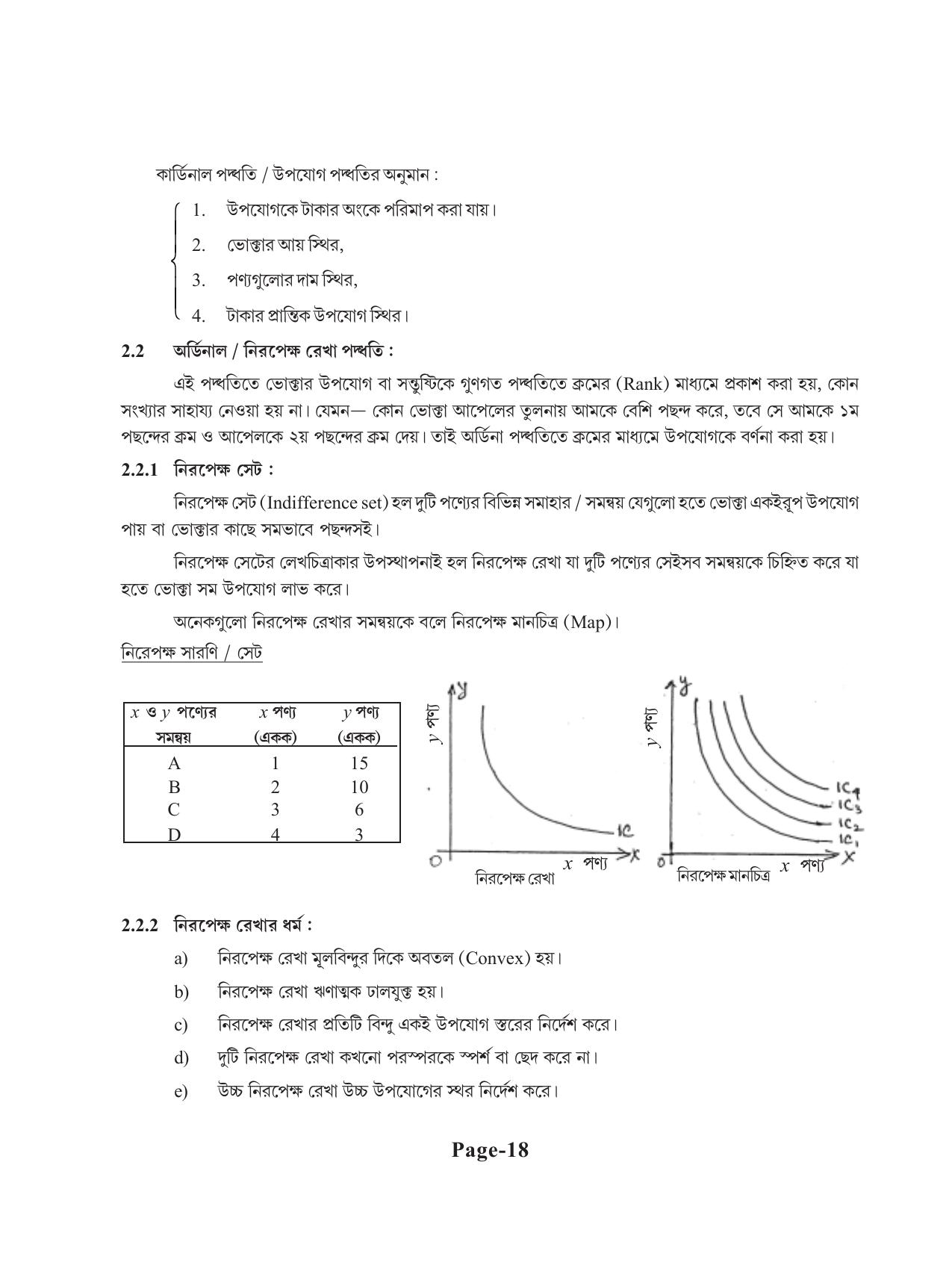 Tripura Board Class 11 Economics Bengali Version Workbooks - Page 22