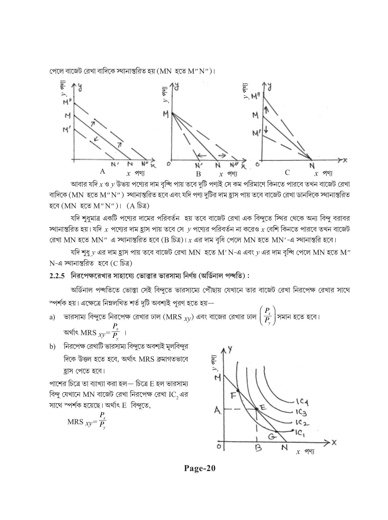 Tripura Board Class 11 Economics Bengali Version Workbooks - Page 24