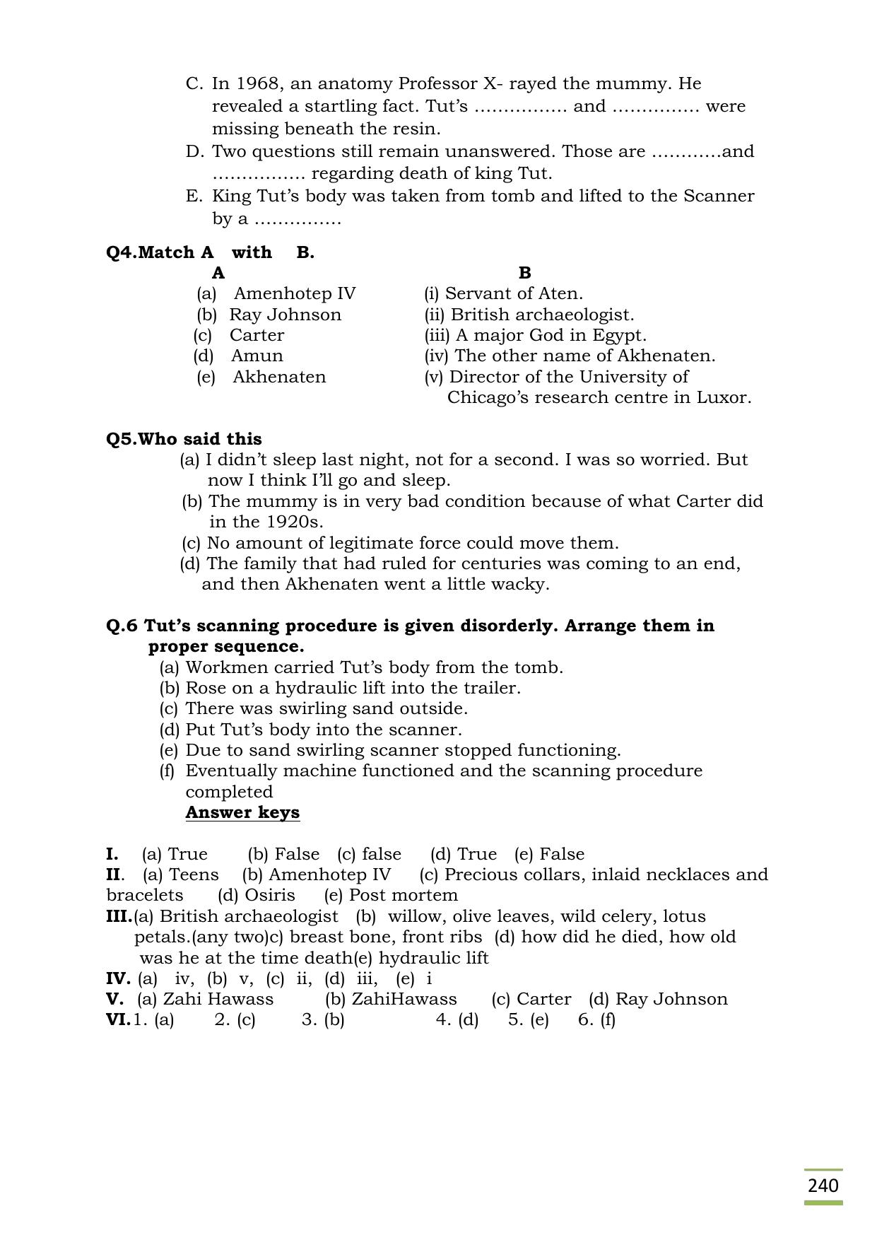 CBSE Worksheets for Class 11 English Discovering Tut questions answers - Page 2