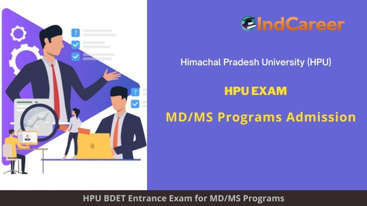 HPU MD MS Exam Shimla announces Exam Dates Application Form