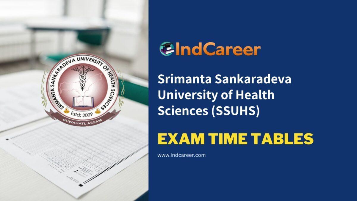 Srimanta Sankaradeva University of Health Sciences SSUHS Exam