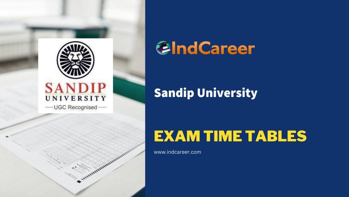 Sandip University Exam Time Tables