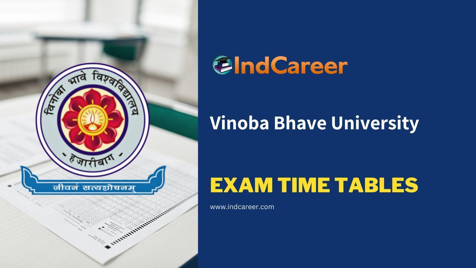 VBU Practical Exam Time Table for All Subjects IndCareer