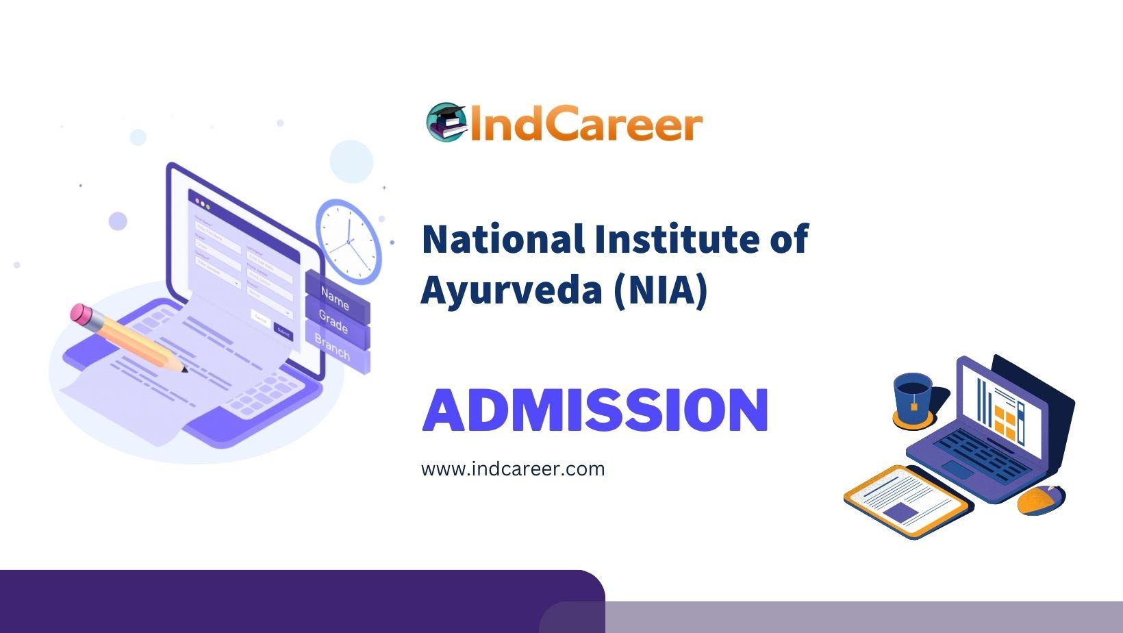 National Institute of Ayurveda NIA Admission Details