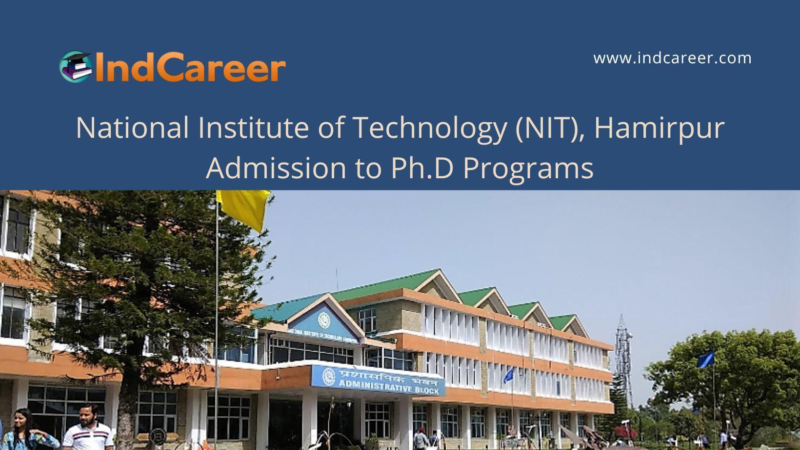 NIT Hamirpur Senior Project Associate & Project Associate Recruitment 2024  - Himexam.com