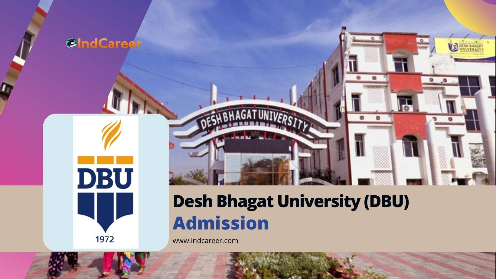 Desh Bhagat University DBU Courses Admission Details