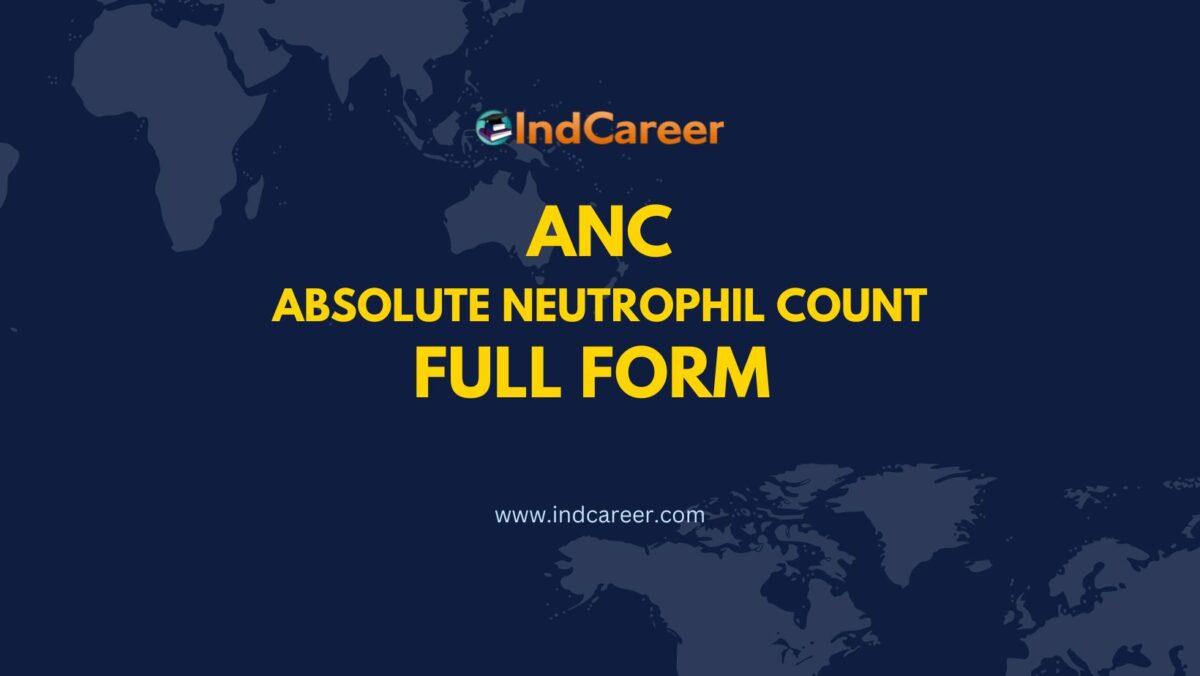 What is Absolute Neutrophil Count (ANC) and How is it Measured in Blood  Tests?