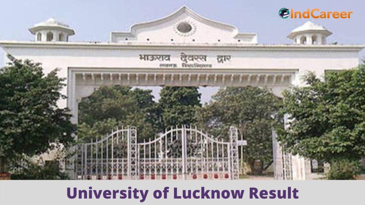 University of Lucknow Results @ Lkouniv.Ac.In: Check UG, PG Results Here